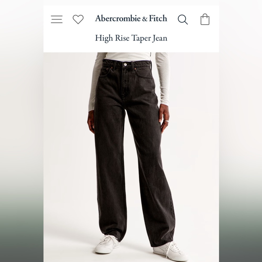 Abercrombie & Fitch- High Rise Taper Jeans